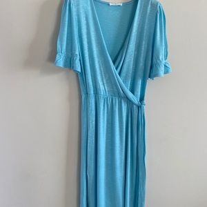 Reborn Dress Womens Medium  Sleeve Stretch Midi